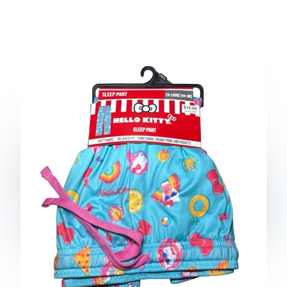 NEW! Women's Hello Kitty Blue Sleep Pants Size 2X-Large 2XL Soft With Pockets - Picture 5 of 12